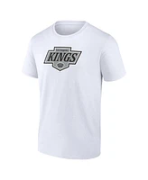 Fanatics Men's White Los Angeles Kings New Primary Logo T-Shirt