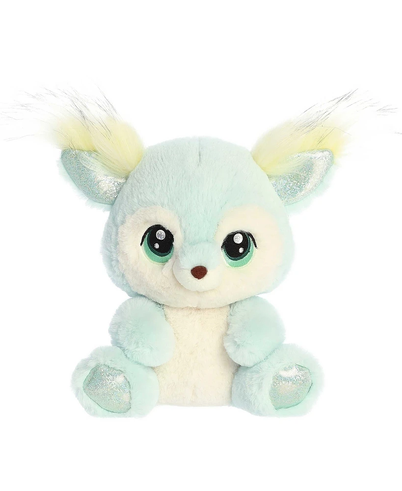 Aurora Medium Finley Fawn Enchanted Sparkling Plush Toy Blue 10"