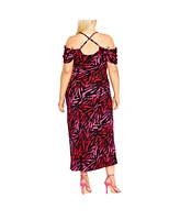 City Chic Women's Mariah Print Dress