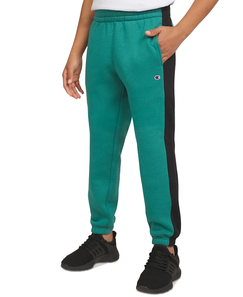 Champion Big Boys Colorblocked Pieced Jogger Pants