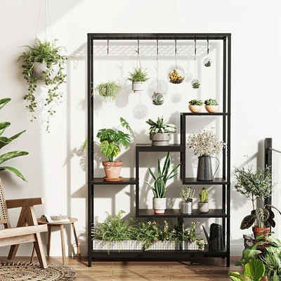 gaomon Indoor Plant Stand, 5-Tier 70.9" Large Metal Shelf Display Rack