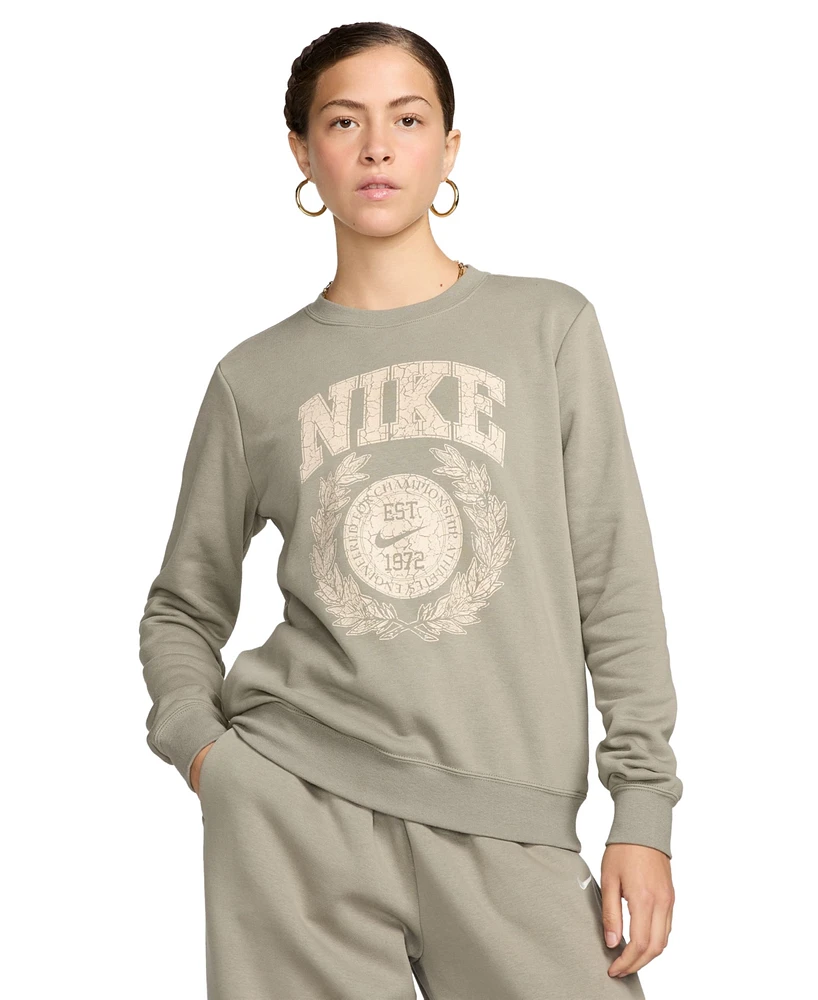 Nike Women's Sportswear Club Crewneck Fleece Sweatshirt