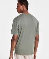 A|X Armani Exchange Men's Short Sleeve Crewneck Camo Logo T-Shirt