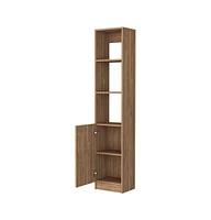 Fm Furniture Kansas linen cabinet in melamine, three shelves, one cabinet