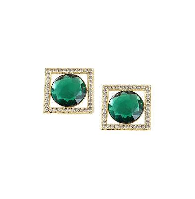 Sohi Women's Frame Drop Earrings