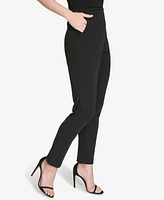 Halston Women's Mid-Rise Skinny-Leg Ankle Pants