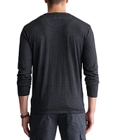Men's Kaduk Long-Sleeve Burnout Henley Top