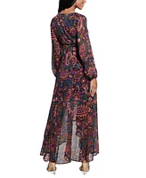 Guess Women's Bianca Paisley-Print High-Low Dress