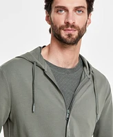 A|X Armani Exchange Men's Zip Front Stretch Hoodie