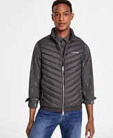 A|X Armani Exchange Men's Packable Zip-Front Puffer Vest