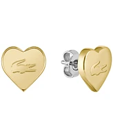 Lacoste Women's Love My Croc Yellow Gold Ip Plated Earrings