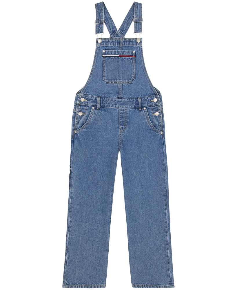 Tommy Hilfiger Big Girls Denim Wide Leg Overall