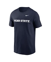 Nike Men's Navy Penn State Nittany Lions Primetime Evergreen Wordmark T-Shirt