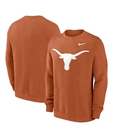 Nike Men's Burnt Orange Texas Longhorns Primetime Evergreen Fleece Pullover Sweatshirt