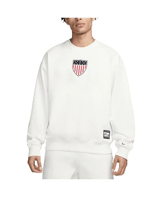 Nike Men's White Team Usa Solo Swoosh 1924 Pack Pullover Sweatshirt