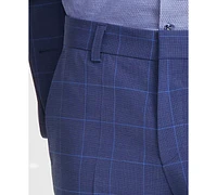 Hugo by Boss Men's Modern-Fit Windowpane Check Suit Pants