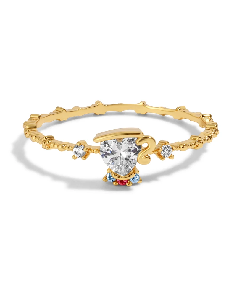 Girls Crew Disney Multi-Color Beauty the Beast Chip Ring