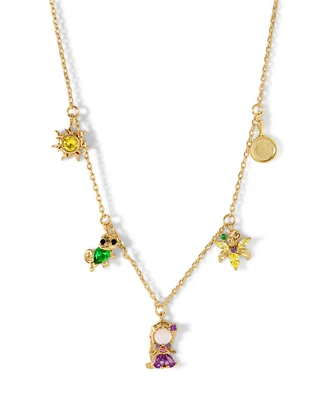 Girls Crew Disney Multi-Color Tangled Charm Necklace