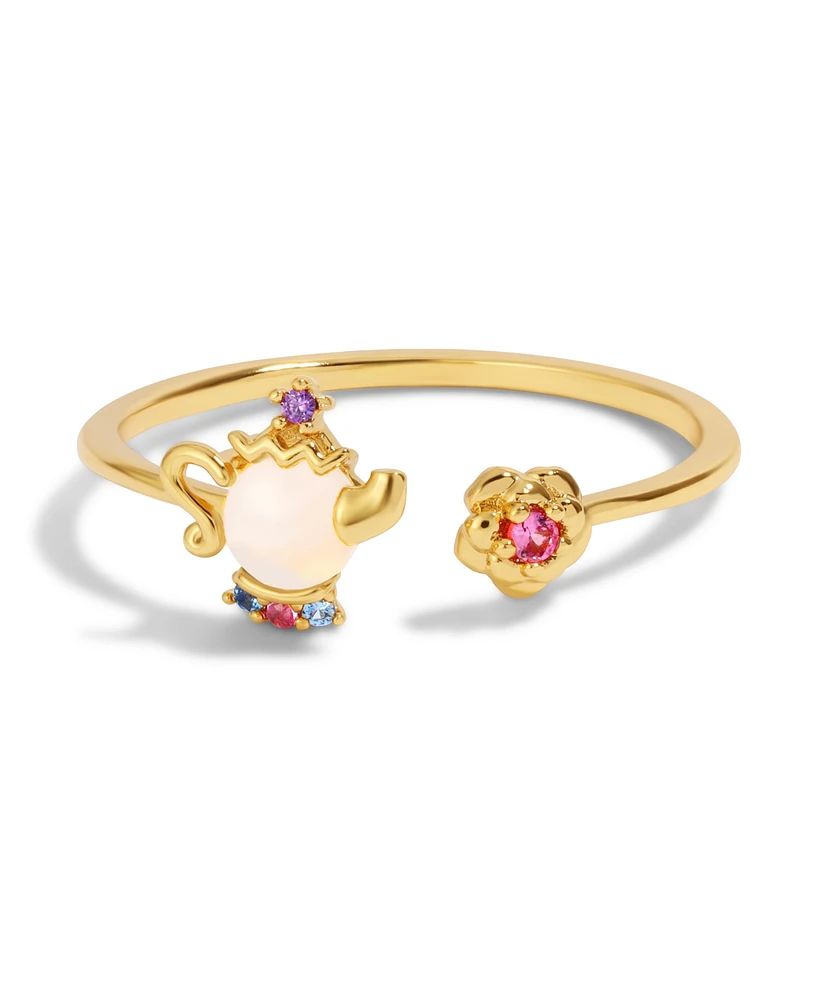 Girls Crew Disney Multi-Color Beauty the Beast Mrs. Potts Ring