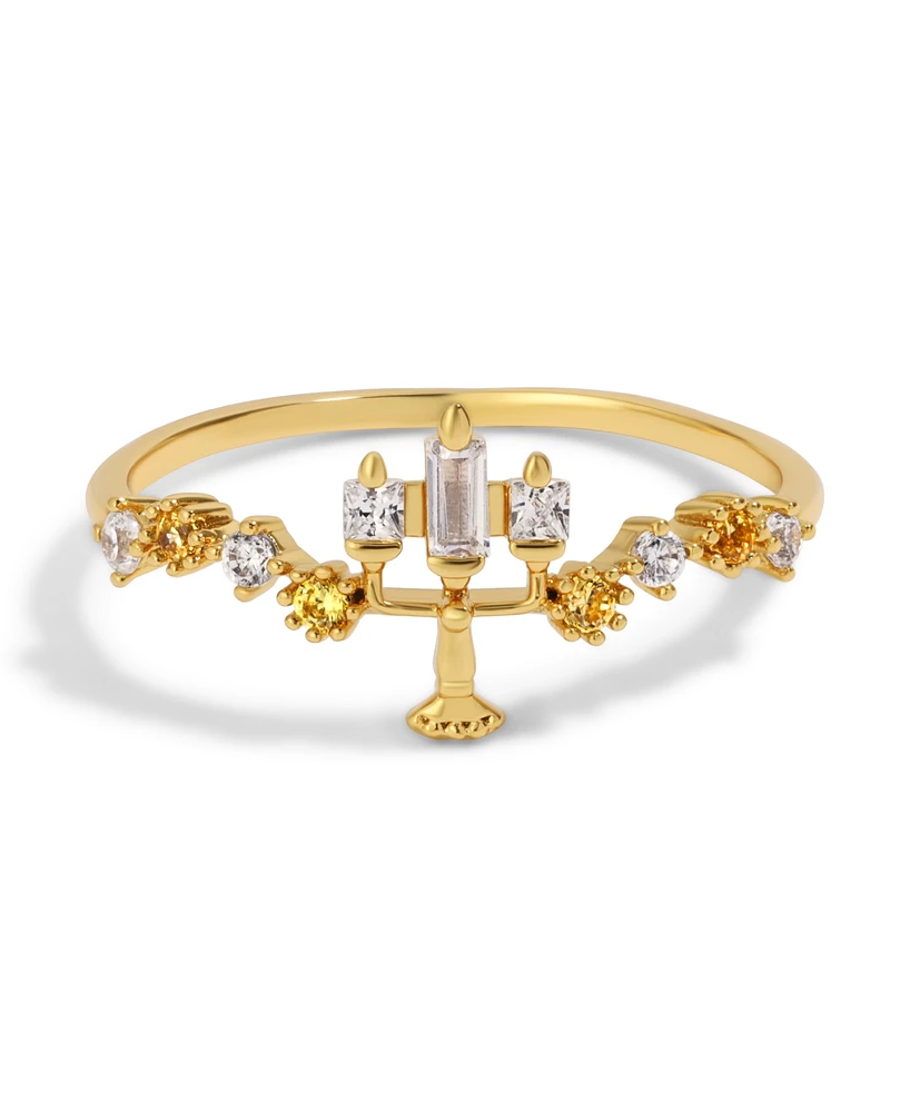 Girls Crew Disney Multi-Color Beauty the Beast Lumiere Ring