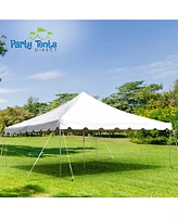 Party Tents Direct 15'x15' Weekender Standard Canopy Pole Tent - Easy Up Canopy Tent With 50 Person Capacity