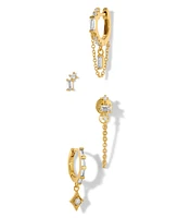 Girls Crew Crystal Golden Era Earring Set