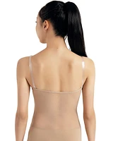 Capezio Plus Plunge Neck Mesh Midriff Leotard