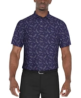 Pga Tour Men's Golf Bag Graphic Regular Fit Polo Shirt