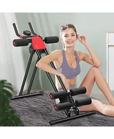 Costway Ab Machine with Lcd Monitor Adjustable Abdominal Trainer Cruncher