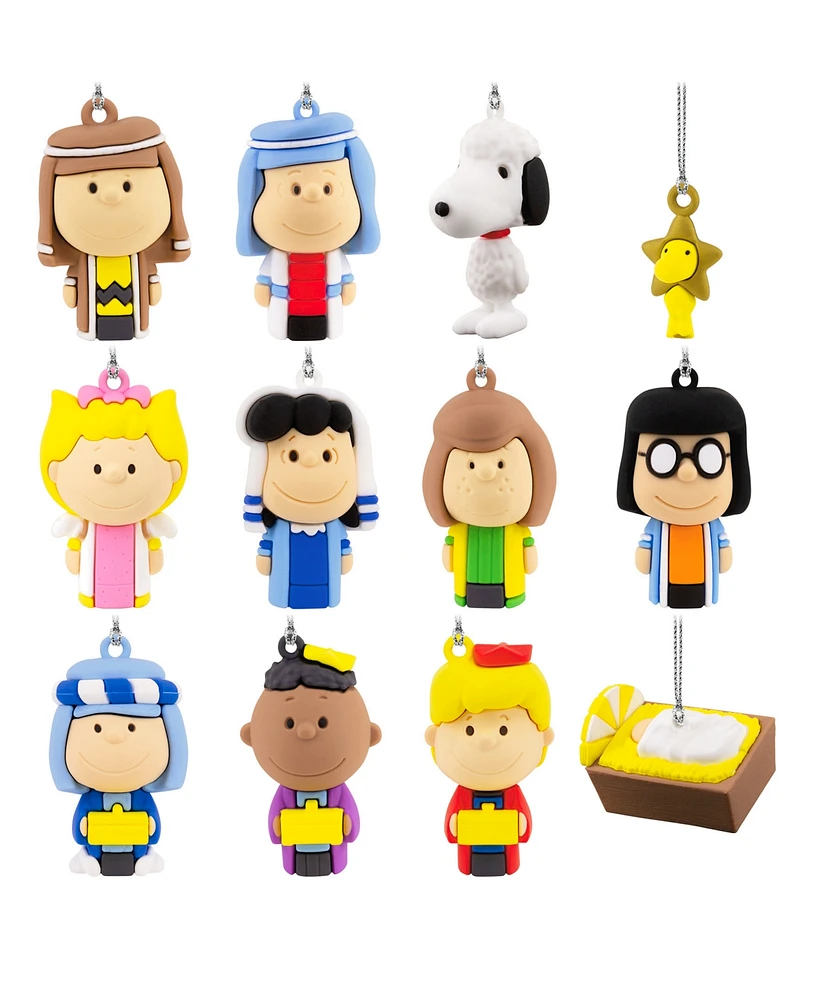 Hallmark Peanuts Countdown Calendar 12 Mini Ornaments - Multi