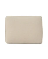 Cozy and Chic Ottoman Upholstered Elegance, Birch Wood Charm