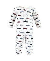 Hudson Baby Baby Boys Hudson Cotton Coveralls, Cars, 9-12 Months