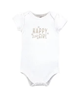 Hudson Baby Girls Cotton Bodysuits