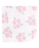 Hudson Baby Girls Rayon from Bamboo Washcloth Bundle