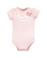 Hudson Baby Girls Cotton Bodysuits, Miss Sassy Pants, 18-24 Months