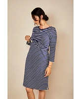 Bshirt Maternity 3/4 Sleeve Nursing Dress