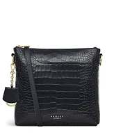 Radley London Women's Pockets 2.0 Faux Croc Small Zip Top Crossbody