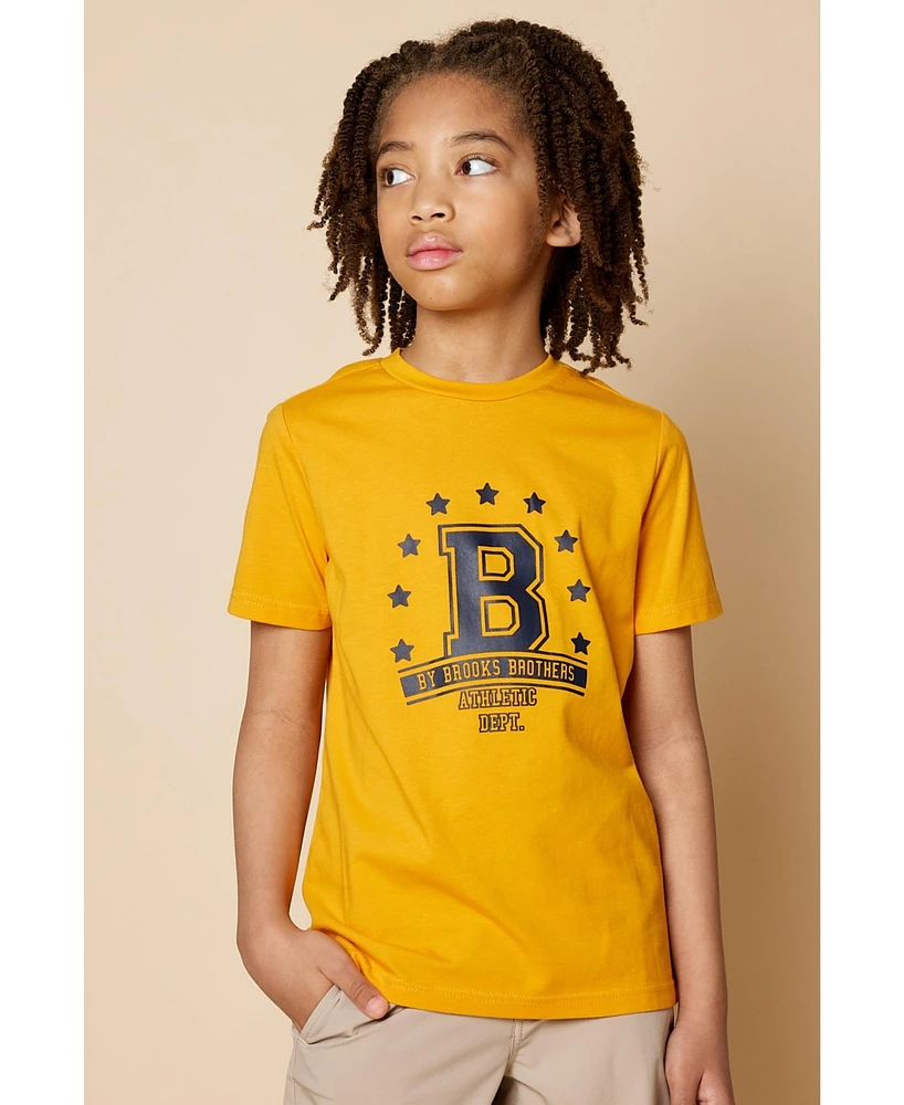 B by Brooks Brothers Big Boys "B" Logo Graphic T-Shirt