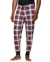 Tommy Hilfiger Men's Plaid Waffle-Knit Jogger Pajama Pants