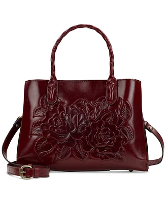 Patricia Nash Genovese Medium Leather Top Handle Bag