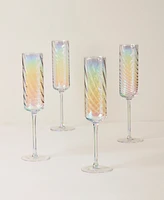 Lenox Tuscany Classics Iridescent Flutes, Set Of 4