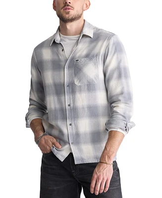Men's Sinclair Long Sleeve Plaid Flannel Button-Front Shirt
