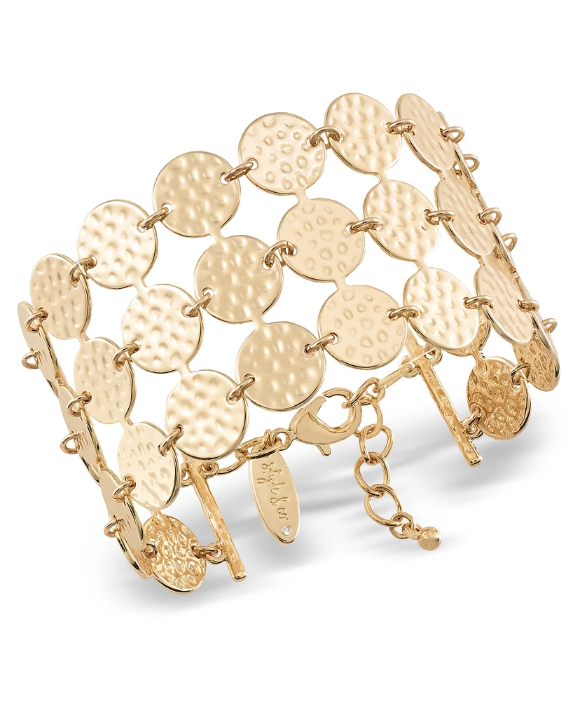 Style & Co Triple Row Disc Bracelet, Created for Macy's