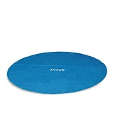 Intex 15 Foot Round Easy Set Vinyl Solar Cover for Swimming Pools, Blue | 29023E