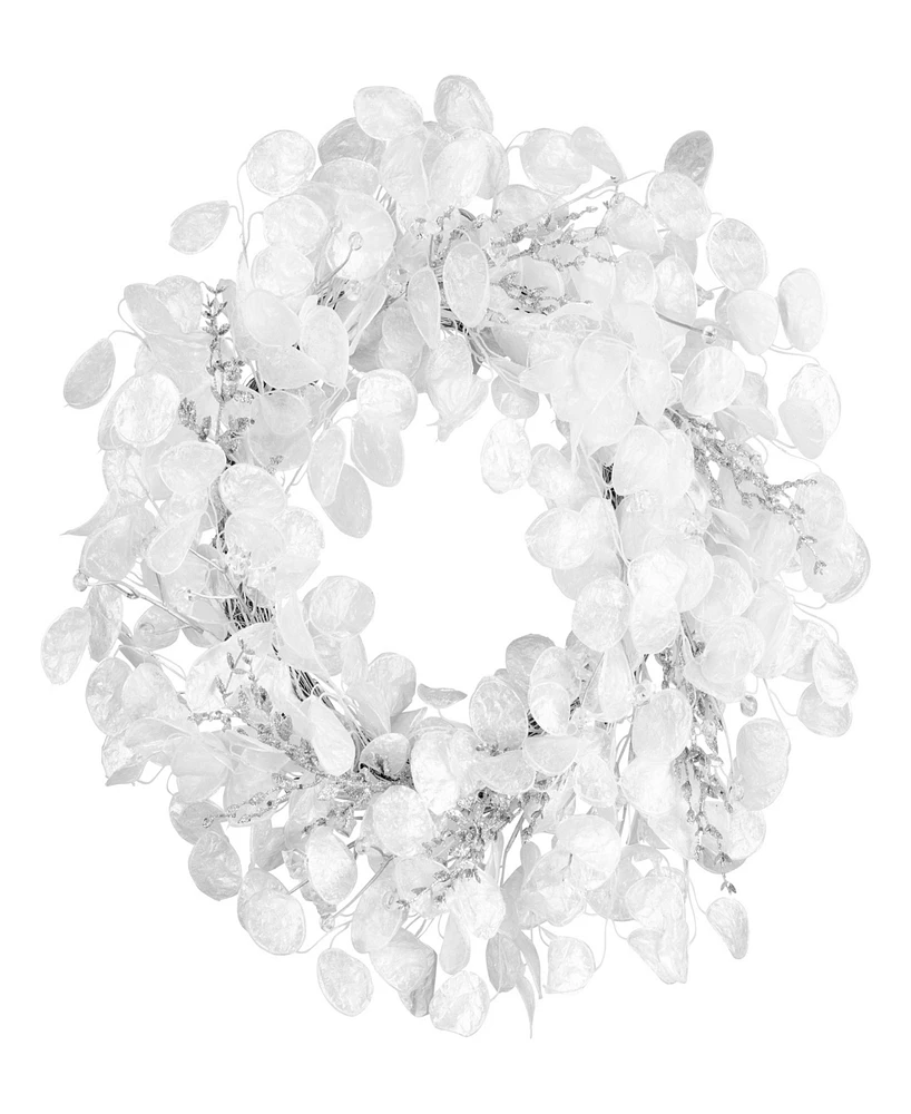 National Tree Company Winter Frost White Wreath, 24 Inches