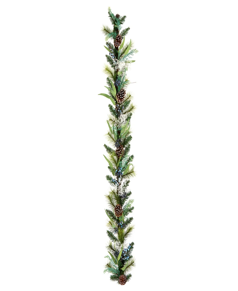 National Tree Company Blueberry Fields Garland, 6 feet.