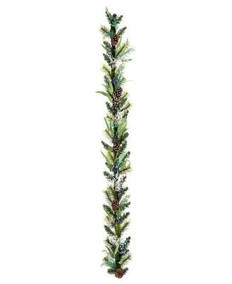 National Tree Company Blueberry Fields Garland, 6 feet.