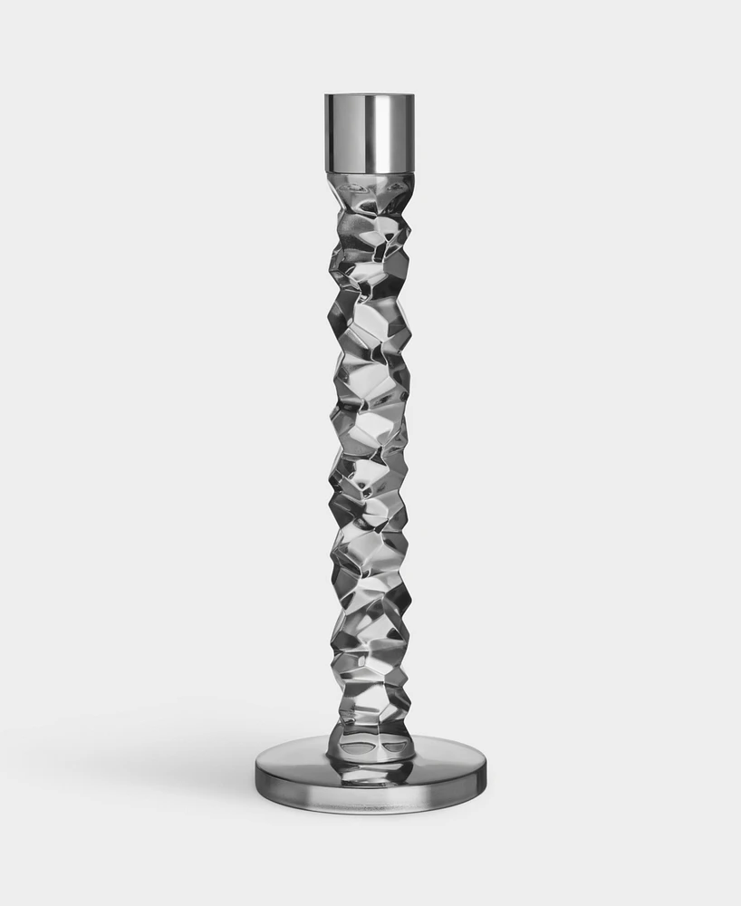Orrefors Carat Graphite Candlesticks