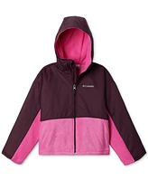 Columbia Big Girls Benton Springs Mixed-Media Full-Zip Hooded Jacket