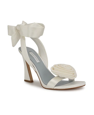 Nine West Women's Krave Bridal Tapered Heel Dress Sandals